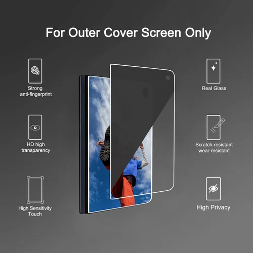 Vista 3 de Ailun Paquete de 3 protectores de pantalla exteriores de privacidad