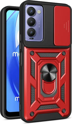 Vista 9 de Compatible con Tecno Camon 18P Bracket Shell, Slide Camera Lens Cover Case Azul