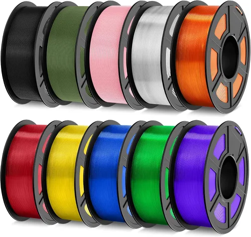 Vista 26 de TECBEARS Filamento PETG 1.75, paquete de 4.4 lbs, Multi T2506