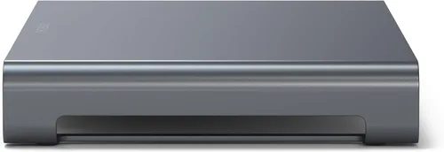 Vista 3 de Satechi - Soporte para monitor USB-C Hub, 3 puertos USB 3.0, para computadoras de escritorio USB-C data port, micro/SD card readers, audio jack