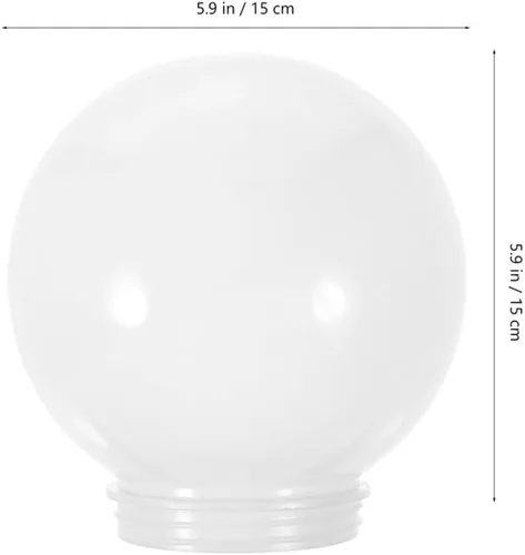 Vista 2 de SEWACC 2pcs Bola Pantalla Blanco Accesorios Acrílico