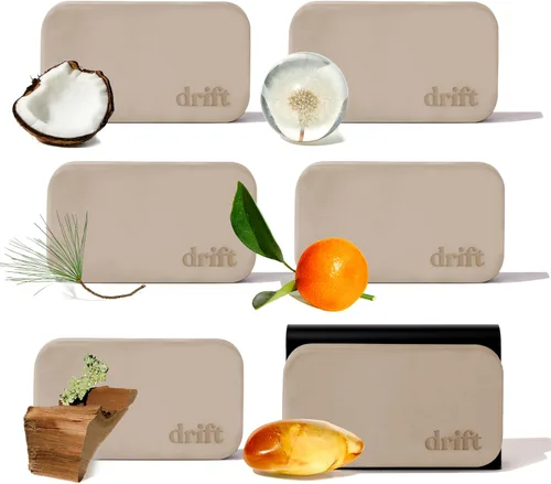 Vista 18 de Drift Ambientador de coche – Ambientador de piedra – Eliminador de olores de coche – Kit de iniciación ámbar paquete de 3 – Clip incluido – Ámbar