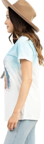 Vista 3 de Montana West Blusas y tops casuales para mujer, ajuste holgado, estilo bohemio, encaje de ganchillo, túnica