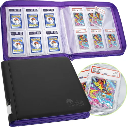 Vista 11 de FunGuys Carpeta para Tarjetas Graduadas – Carpeta de 4 Bolsillos para Slabs para PSA, BGS, SGC y Todas las Tarjetas Graduadas, Álbum