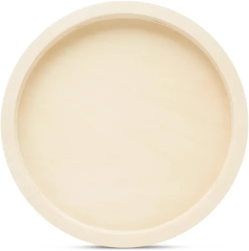 Vista 12 de Panel circular de madera de 8-3/16 pulgadas de diámetro, paquete de 1 tablero de lienzo redondo, bandejas de madera sin terminar para manualidades