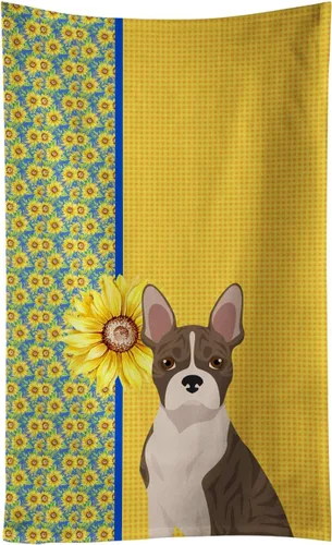 Vista 98 de Caroline's Treasures WDK5313KTWL - Toalla de cocina con diseño de girasoles de verano, color negro y tostado, Airedale Terrier, toalla de mano