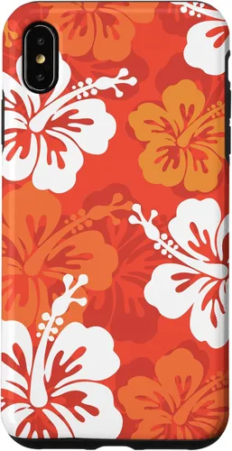 Vista 11 de Carcasa para iPhone 17 con diseño de flores hawaianas tropicales de hibisco naranja Y2K
