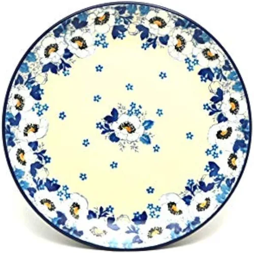 Vista 6 de Plato de cerámica polaca - Ensalada/Postre (7 3/4") - Otoño