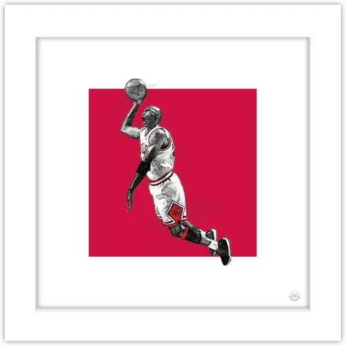 Vista 9 de Trends International Gallery Pops Michael Jordan - Póster artístico de pared con diseño de explosión de color, 12 x 12 pulgadas, versión de marco