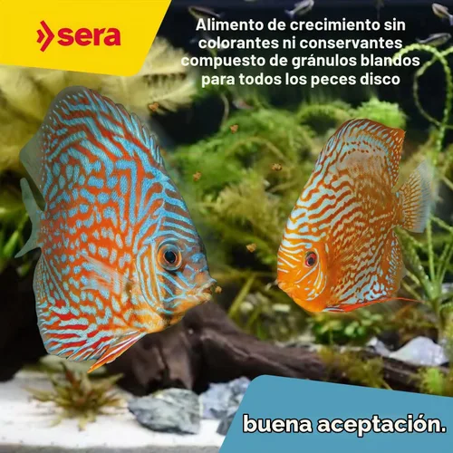 Vista 4 de Sera Discus Prob Granules 4 oz Discus Fish Food con probióticos