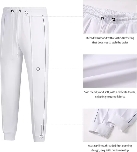 Vista 5 de BASICDOT Men's Tracksuits Set Long Sleeve Causal Full Zip Running Sports Sweatsuit for Men 2 Piece Outfits