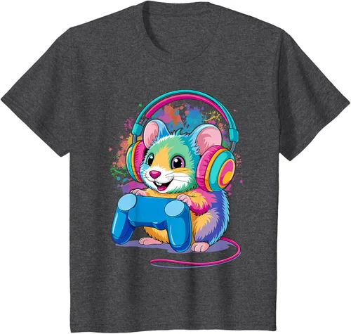 Vista 21 de Mouse Gaming Animal Video Games Funny T-Shirt