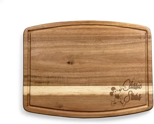 Vista 18 de PICNIC TIME Tabla de cortar oval de madera de acacia de la Mansión Encantada de Disney, (madera de acacia)