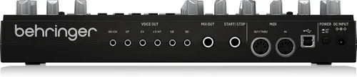 Vista 2 de Behringer Rhythm Designer RD-6-BK - Batería analógica negra con 8 sonidos de batería, secuenciador de 64 pasos y efectos de distorsión