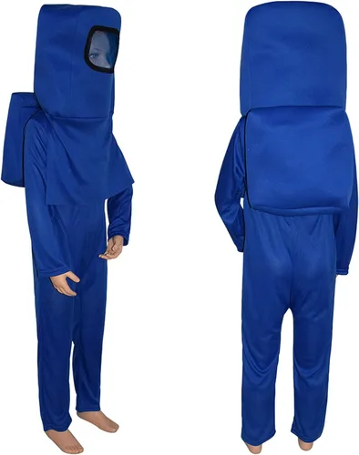 Vista 2 de Disfraz de astronauta para niños, divertido juego espacial, overol de Halloween con mochila