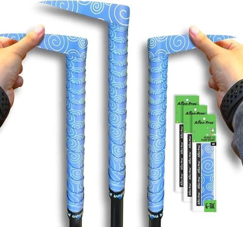 Vista 7 de ALIEN PROS Paquete de 6 cintas de envoltura de agarre de golf Blue Clouds & Lovely Hearts Mix - ReGrip en 1 minuto