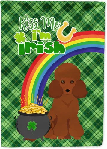 Vista 130 de Caroline's Treasures WDK4731GF - Bandera decorativa para jardín del día de San Patricio, color negro y tostado, Airedale Terrier, para jardín
