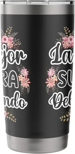 Vista 4 de La Mejor Suegra Del Mundo - Vaso aislado de acero inoxidable para suegra española