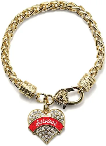 Vista 176 de Inspired Silver - Pulsera de plata con dije de corazón pavé con circonitas cúbicas