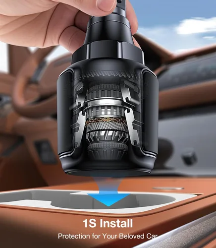 Vista 4 de Coolpow Soporte para Teléfono de Portavasos Soporte para Teléfono de Carro Soporte para Teléfono de Portavasos Montaje para Teléfono【Ultra Estable