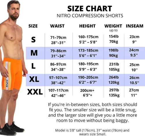 Vista 6 de Kapow Meggings Pantalones cortos de compresión para hombre con bolsillos