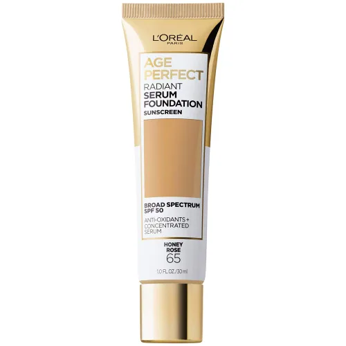Vista 15 de L'Oreal Paris Age Perfect - Base de suero radiante con SPF 50, almendra, 1 onza