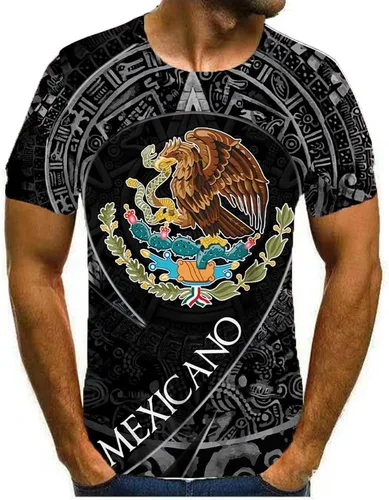 Vista 3 de Camiseta de manga corta con cuello redondo para adultos en 3D