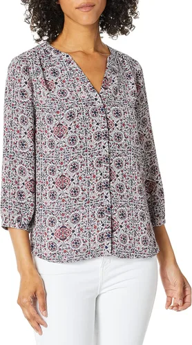Vista 6 de Blusa petite para mujer con manga 3/4 de la marca NYDJ Alicia Glen