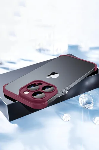 Vista 3 de LEKEVO Funda sin marco para iPhone 14 Pro Max con protector de lente de cámara, funda delgada y suave de TPU a prueba de golpes, carcasa minimalista