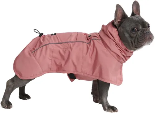 Vista 54 de Spark Paws - Chaqueta impermeable para perros, resistente al viento, para perros pequeños, medianos, grandes y extragrandes, traje reflectante