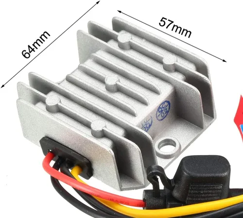 Vista 3 de uxcell Convertidor de voltaje de alimentación DC 12V/24V a DC 6V 10A 60W impermeable voltaje convertidor convertidor