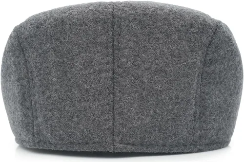 Vista 6 de Ivy Newsboy - Gorra plana estilo Gatsby, gorra clásica para conducir Gris
