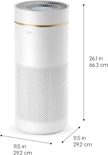 Vista 2 de IRIS USA WOOZOO True HEPA Purificador de aire, filtro H13 elimina el 99.97% de las partículas, polen, caspa de mascotas, humo y olores. Cubre hasta