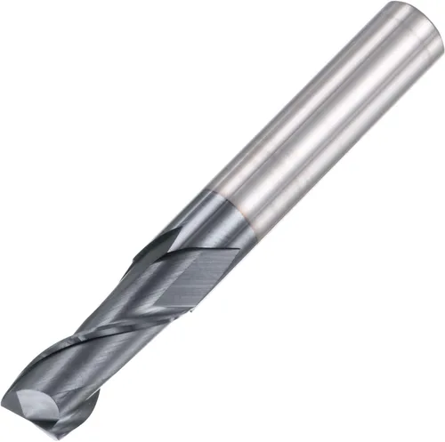 Vista 19 de uxcell Fresa de extremo de nariz cuadrada, punta de 0.039 in de diámetro de carburo sólido recubierto AlTiN Fresa CNC Fresa de 2 flautas en espiral