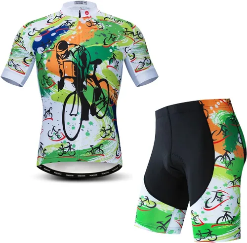 Vista 39 de Camisetas de ciclismo para hombre, camiseta de ciclismo de montaña, manga corta, transpirable, camisetas de ciclismo de secado rápido