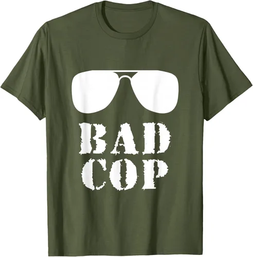 Vista 46 de Bad Cop Funny Police - Camiseta a juego para padre e hijo, Negro, S