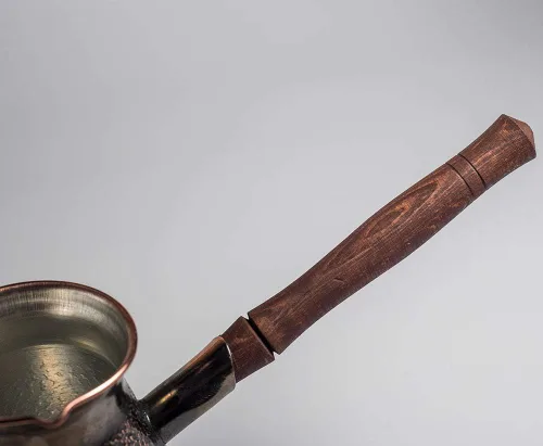 Vista 7 de Copper Coffee Pot Maker, Jazzve, Cezve Ibrik, Armenia Jezve Jazve wooden handle ARMENIAN coffee maker, handmade, turka, personalized