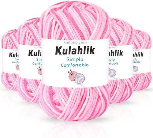 Vista 53 de 50g (1x50g) Hilo Acrílico para Crochet y Tejido, Hilo Degradado Colorido, 1 Rollo de Madejas, Hilo Acrílico Multicolor, Perfecto para Proyectos