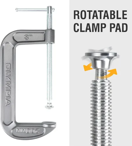 Vista 18 de Olympia Tools Abrazadera en C, 38-110, (1 X 1) Pulgadas