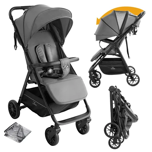Vista 18 de Cochecito de bebé 2 en 1, cochecito convertible, cochecito estándar reversible, cochecito de bebé portátil, cochecito de bebé, cochecito plegable