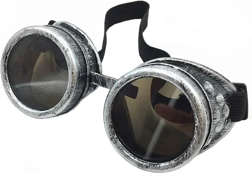 Vista 3 de Nueva venta Vintage Steampunk Gafas Gafas de científico loco para disfraces de Cosplay
