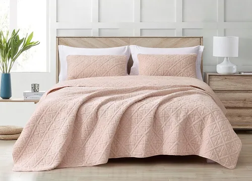 Vista 10 de Chezmoi Collection Bethany - Juego de edredón de 3 piezas tamaño Queen, manta sherpa acolchada floral, reversible, de microfibra lavada, ligera