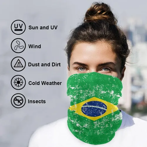 Vista 5 de Bandanas de moda para la cabeza, sin costuras, polaina para el cuello, pasamontañas
