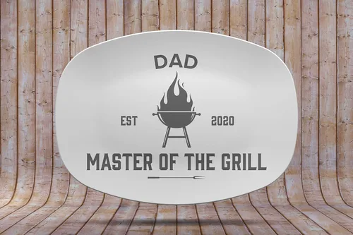 Vista 3 de Barbacoa Grill + Chill Día del Padre Personalizado Papá Idea de regalo Apto para microondas DecoWare™