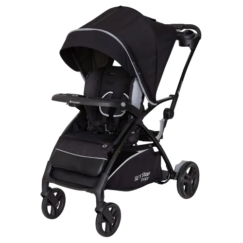 Vista 14 de Baby Trend Sit N' Stand® Double 2.0 Cochecito, Dash Black