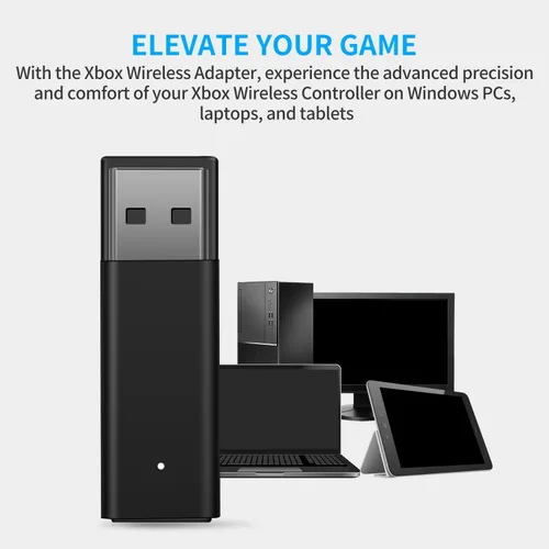 Vista 5 de Adaptador inalámbrico Dongle Accesorios con chip IC oficial para PC Windows 10 11 Compatible con controlador Xbox One