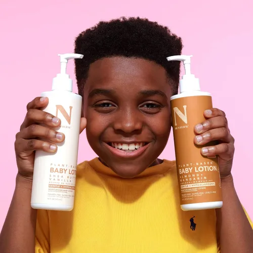 Vista 7 de Dr. Natural Loción hidratante para bebés - Loción de manteca de karité para recién nacidos y niños - Loción corporal para pieles sensibles