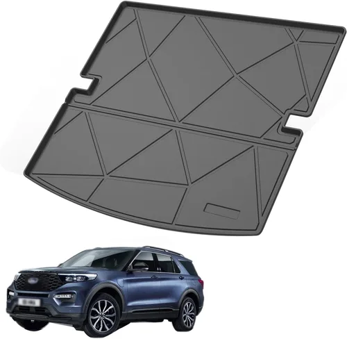 Vista 20 de Elsetyler Revestimiento de carga para viaje 2021 – TPO negro para todo tipo de clima, resistente al agua, bandeja de carga trasera, protector