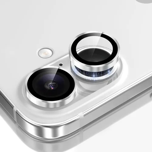 Vista 18 de GolbinBox Protector de lente de cámara para iPhone 13 Pro/13 Pro Max, ajuste invisible 1:1, vidrio templado 9H, funda individual de metal ultra HD
