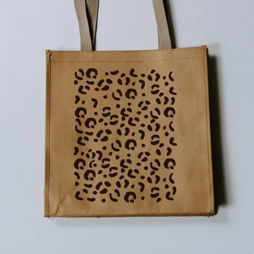 Vista 6 de Plantilla de pantalla de seda de leopardo, plantilla de malla reutilizable con patrón de leopardo, plantilla de seda para decoración del hogar
